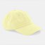 Gorra clásica personalizada texto color pastel amarillo